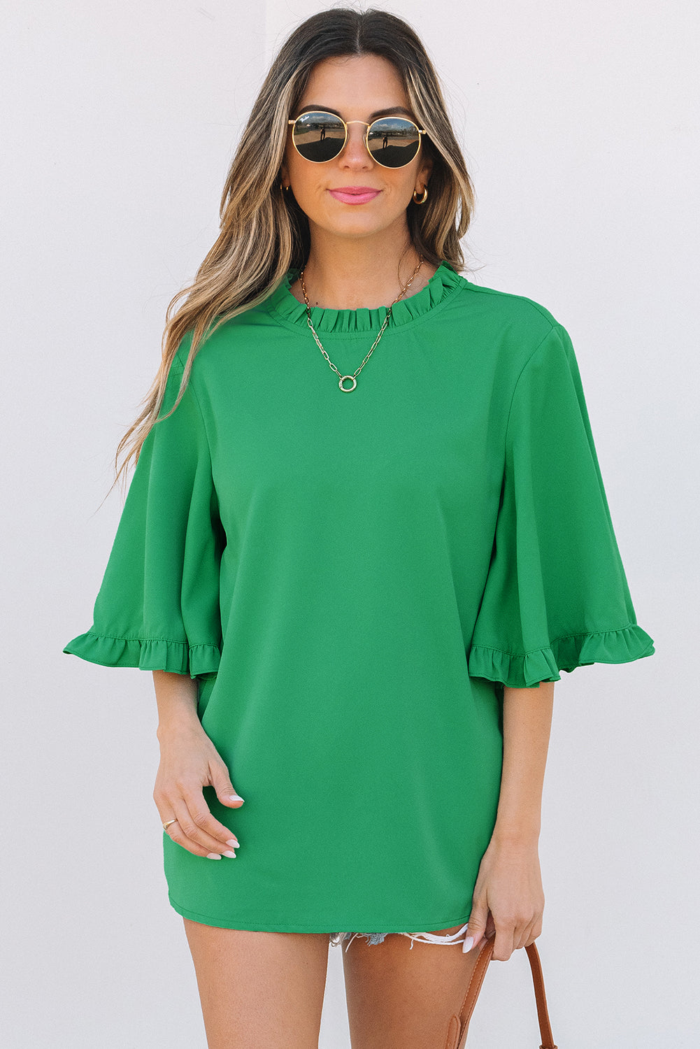 Holland Frilly Half Sleeve Blouse-4